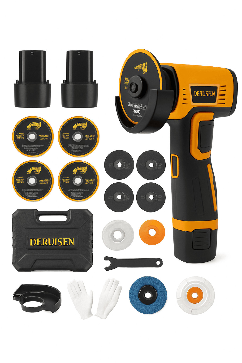 19800 RPM Mini Wireless Angle Grinder for Home DIY-Luxury 2batt toolbox / United States