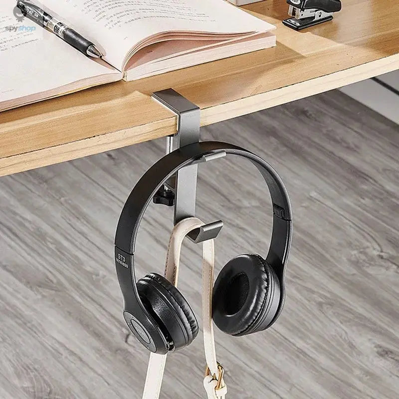 1PC Adjustable Desk Edge Hook Gaming Headset Desk Hanger Backpack Storage Hanging Hook Holder Punch-free Home Office Organizer Spy-shop.com