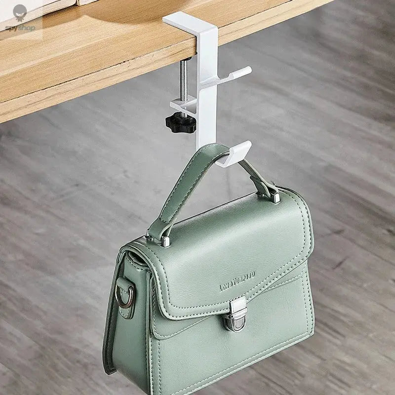 1PC Adjustable Desk Edge Hook Gaming Headset Desk Hanger Backpack Storage Hanging Hook Holder Punch-free Home Office Organizer Spy-shop.com