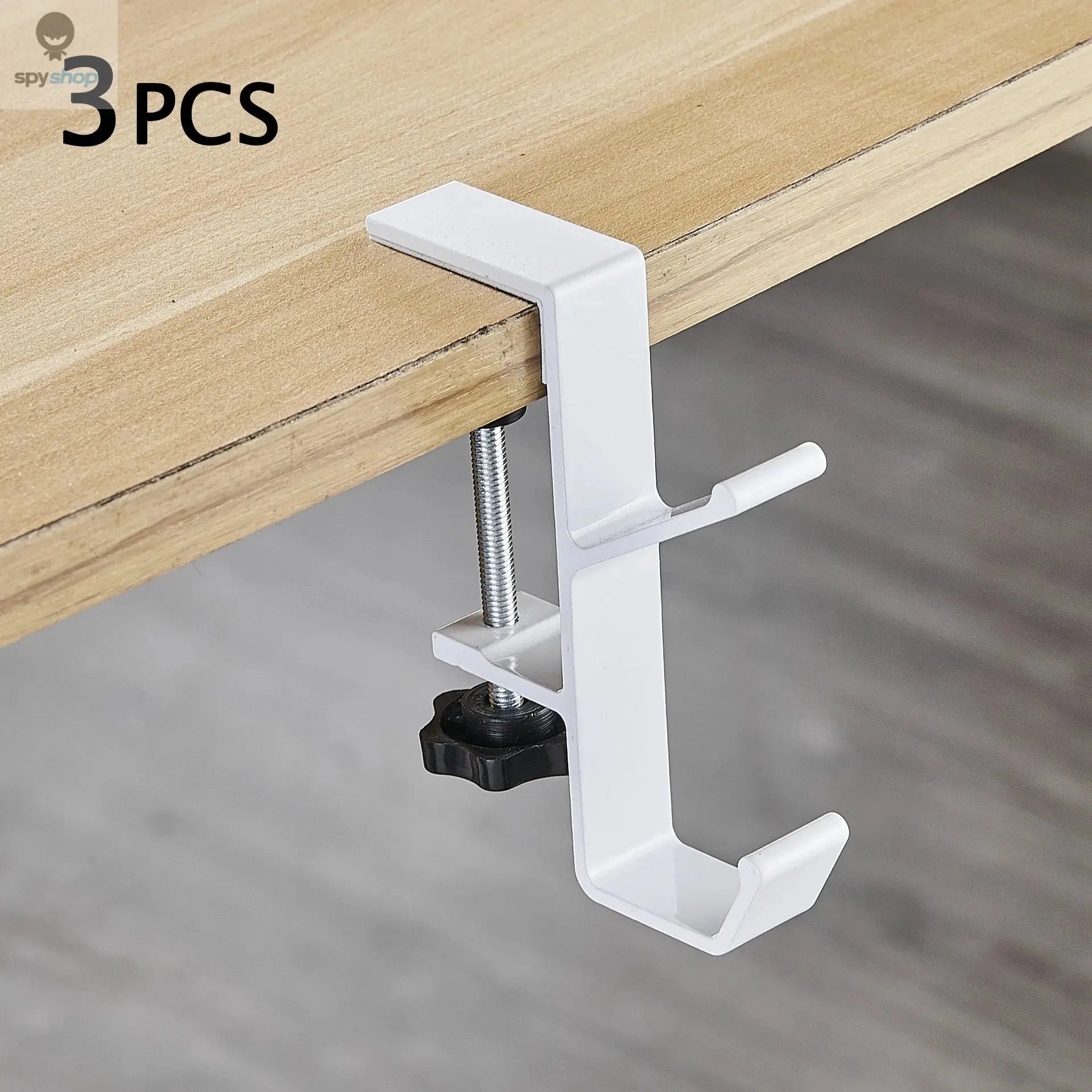 1PC Adjustable Desk Edge Hook Gaming Headset Desk Hanger Backpack Storage Hanging Hook Holder Punch-free Home Office Organizer Spy-shop.com