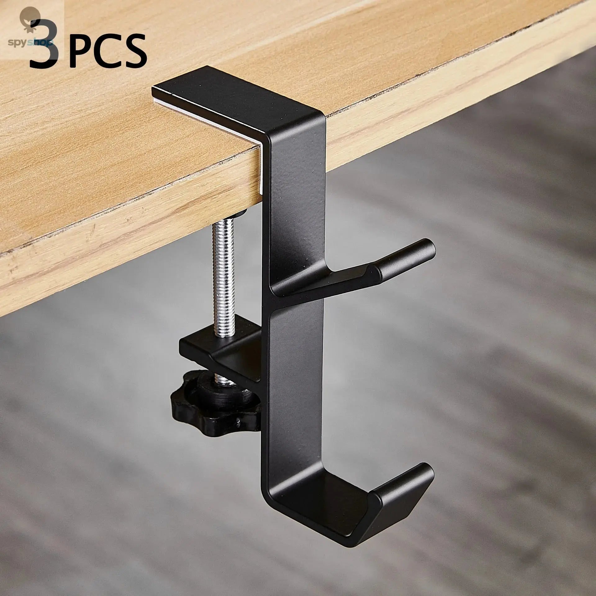 1PC Adjustable Desk Edge Hook Gaming Headset Desk Hanger Backpack Storage Hanging Hook Holder Punch-free Home Office Organizer Spy-shop.com