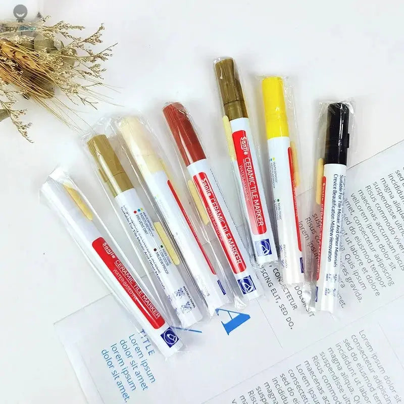 1PC   Ceramic tile bathroom wall floor tile gap color repair anti-mildew waterproof whiteboard color repair pen Spy-shop.com