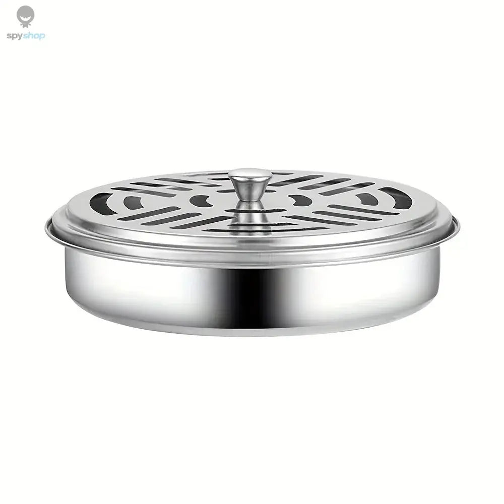1PC Incense Holder, Mosquito Coil Tray Holder For Household With Lid, Outdoor Mosquito Coil Box, For Living Room And Bedroom Spy-shop.com