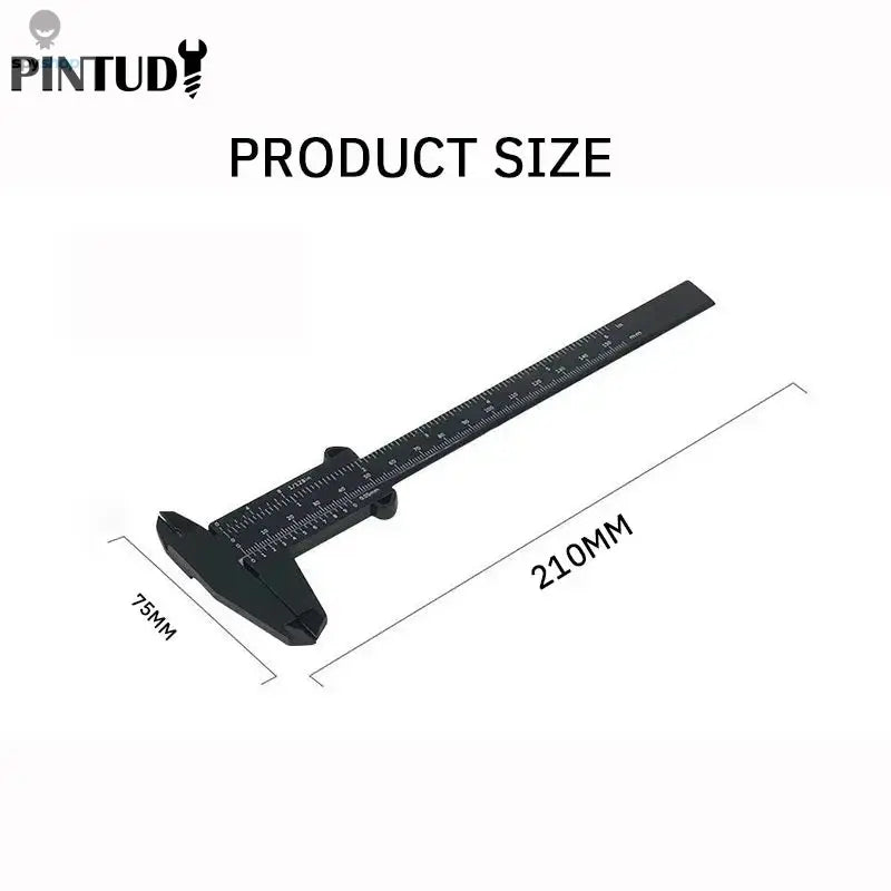 1PC Plastic Vernier Caliper Digital Display Caliper Mini Text Play Caliper Student Vernier Ruler 0 to 150mm Measuring Tool 