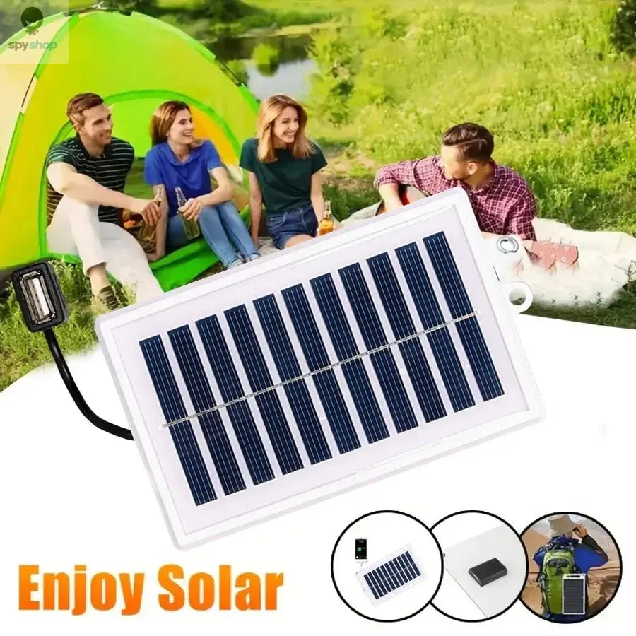 1PC Portable Solar Charger Portable Solar Charger-USB Output for Outdoor Use -for Travel and Camping,Flashlight,Fan Charging Spy-shop.com