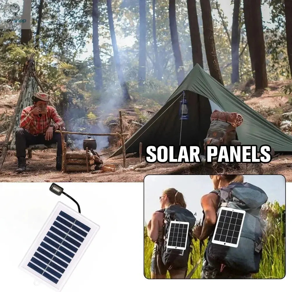 1PC Portable Solar Charger Portable Solar Charger-USB Output for Outdoor Use -for Travel and Camping,Flashlight,Fan Charging Spy-shop.com
