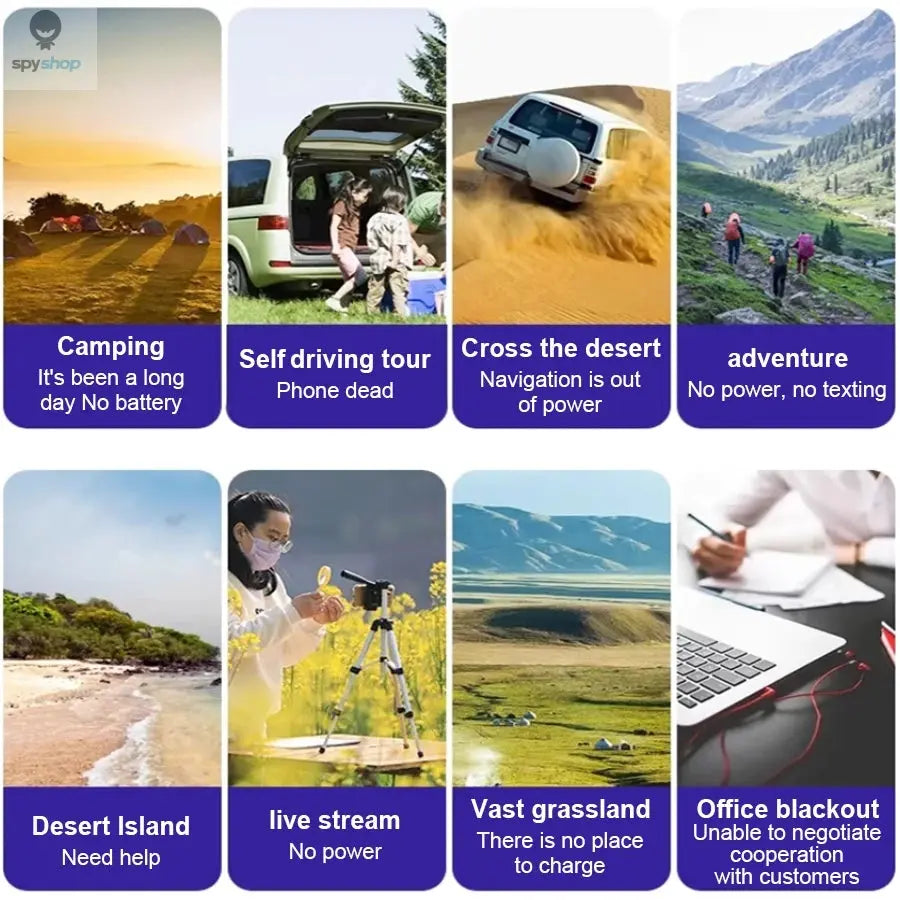 1PC Portable Solar Charger Portable Solar Charger-USB Output for Outdoor Use -for Travel and Camping,Flashlight,Fan Charging Spy-shop.com