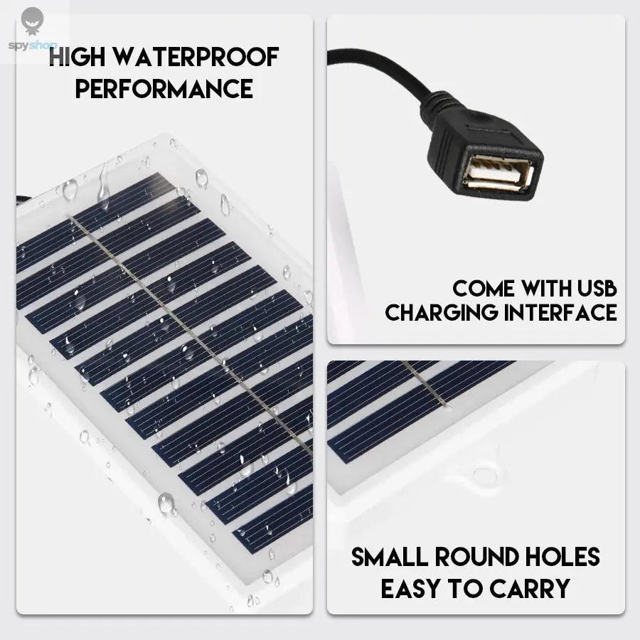1PC Portable Solar Charger Portable Solar Charger-USB Output for Outdoor Use -for Travel and Camping,Flashlight,Fan Charging Spy-shop.com