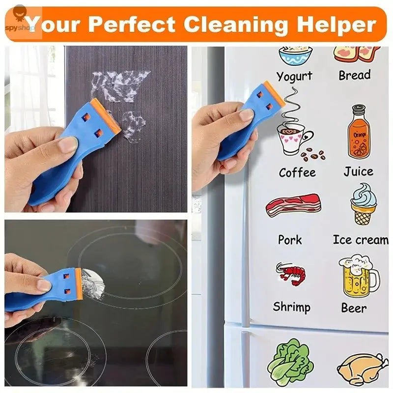1Set Car Sticker Remover Multipurpose Plastic Small Paint Automotive Film Applying Tool Household Glass Cleaning Scraper Spy-shop.com
