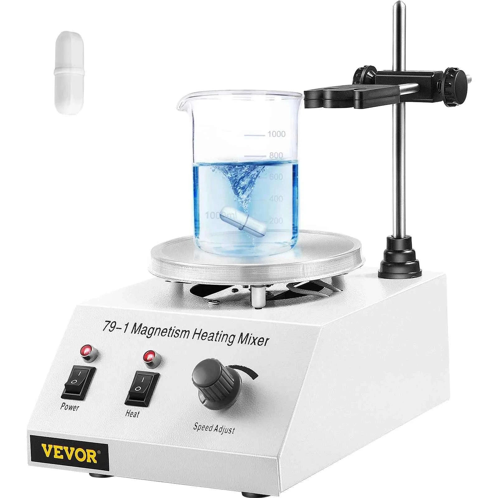 1L Heating Magnetic Stirrer Hot Plate with Stir Bar-United States / 100V-127V US Plug