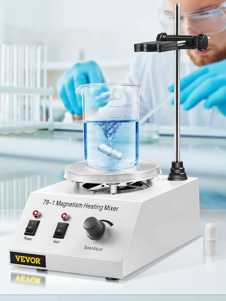 1L Heating Magnetic Stirrer Hot Plate with Stir Bar-United States / 100V-127V US Plug