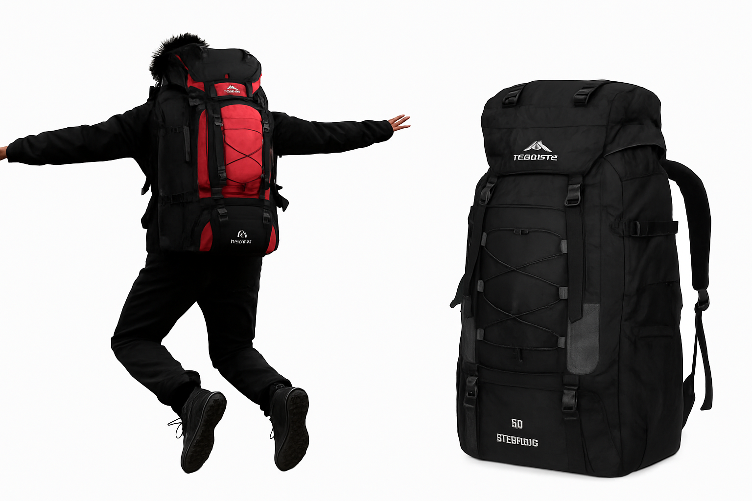 ハイキング、キャンプ、旅行用70Lアウトドアスポーツバックパック