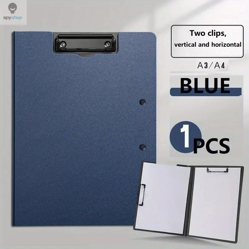 1pc A4 File Folders, Documents Organizer, Clipboard With Cover, Paper Folder For Business & School, Stationery & Office Supplies Spy-shop.com