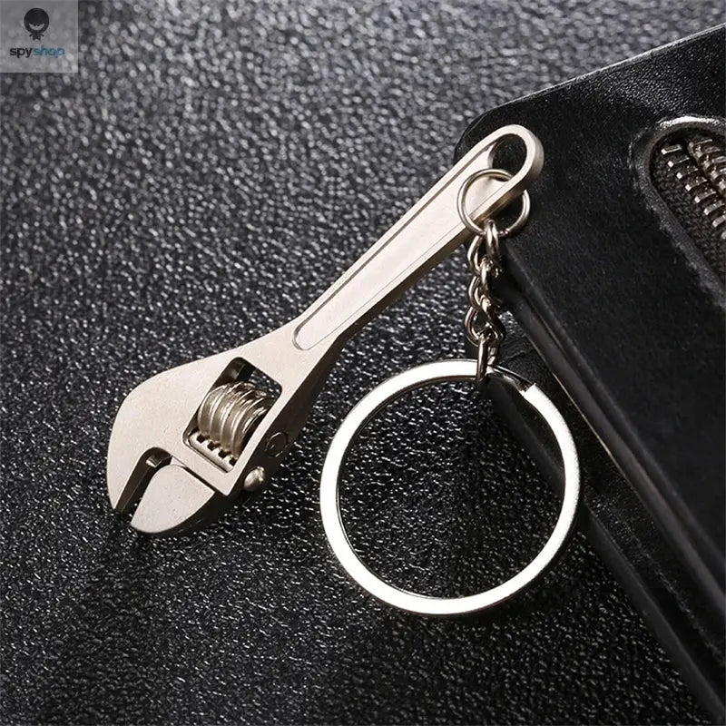 1pc Creative Tool Adjustable Wrench Spanner Key Chain, Metal Keychain For Men Spy-shop.com