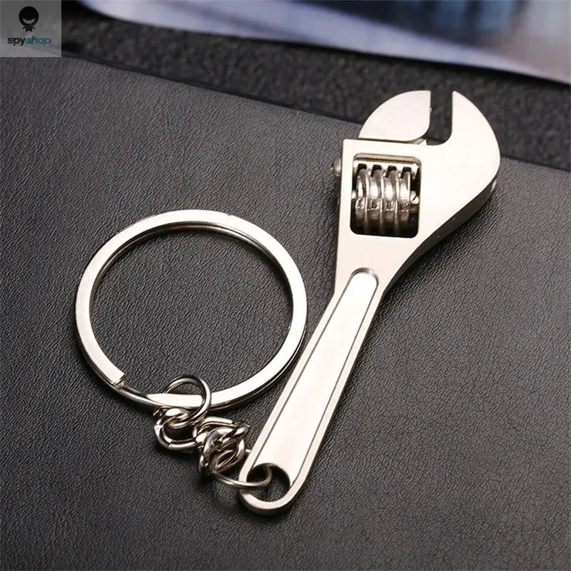 1pc Creative Tool Adjustable Wrench Spanner Key Chain, Metal Keychain For Men Spy-shop.com
