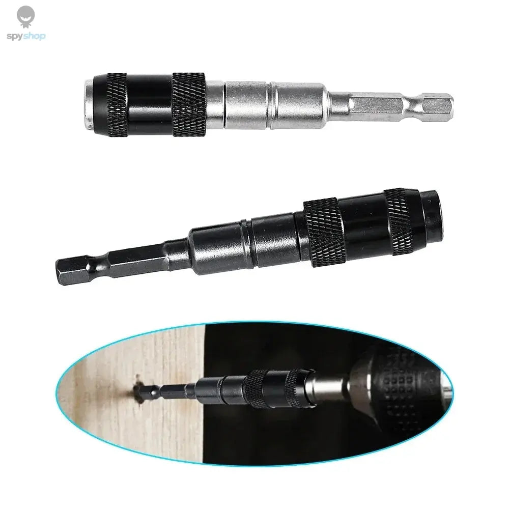 1pc Drill Bit Holder Magnetic Swiveling Bit Tip Holder Set Drill Bit Extension Pivot 1/4 Inch Hex Quick Release Pivoting Screwd 