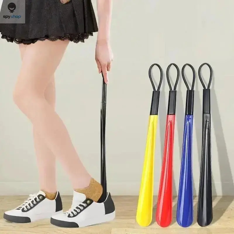 1pc Extra long flexible plastic shoe horns do not require bending durable shoe spoons for pregnant women wearing shoe assistants Spy-shop.com