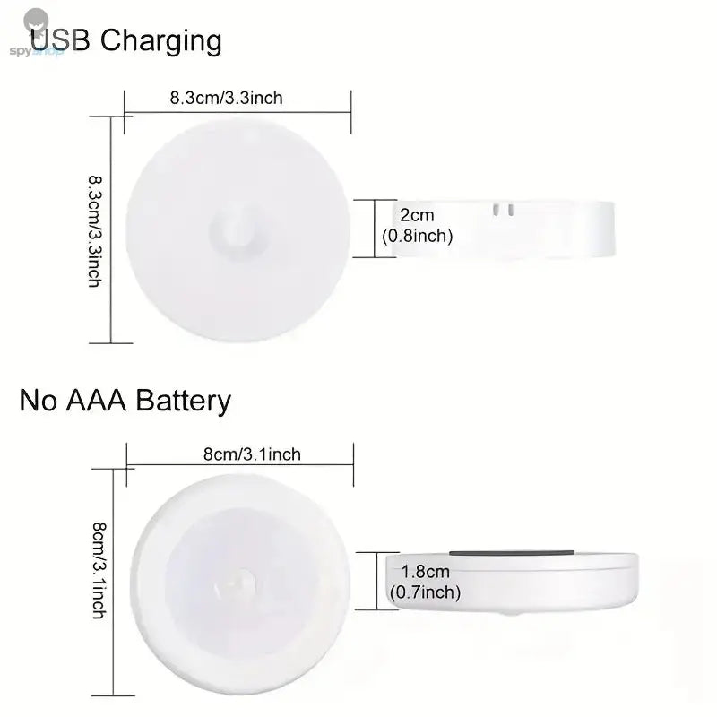 1pc Motion Sensor Night Light - Wireless LED Detector Lamp for Bedroom, Staircase, Closet, and Room Decor- Spy-shop.com