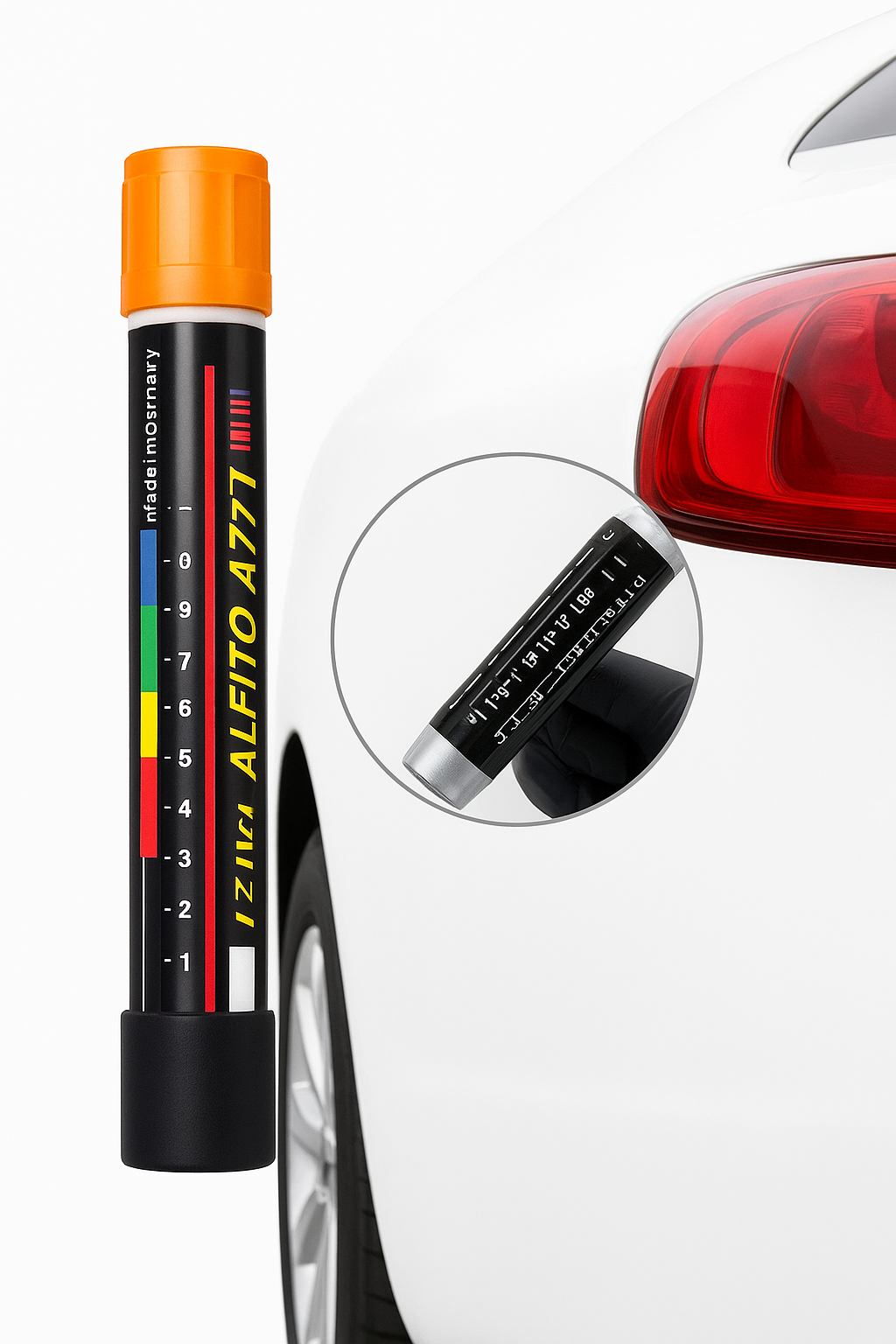 Contador de Espessura de Pintura do Carro com Ponta Magnética