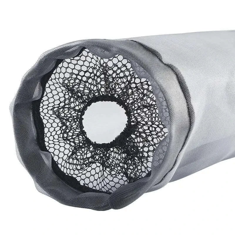 1pc Grey Sundries Bag Storage Wall Mount Mesh Plastic Bags Dispenser Hanging Reused Storage Pouch Trash Bags Kitchen Garbage Org-1PC Grey