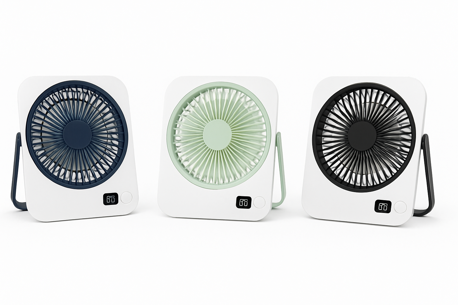 Rechargeable USB Mini Desktop Fan with 5-Speed Cooling