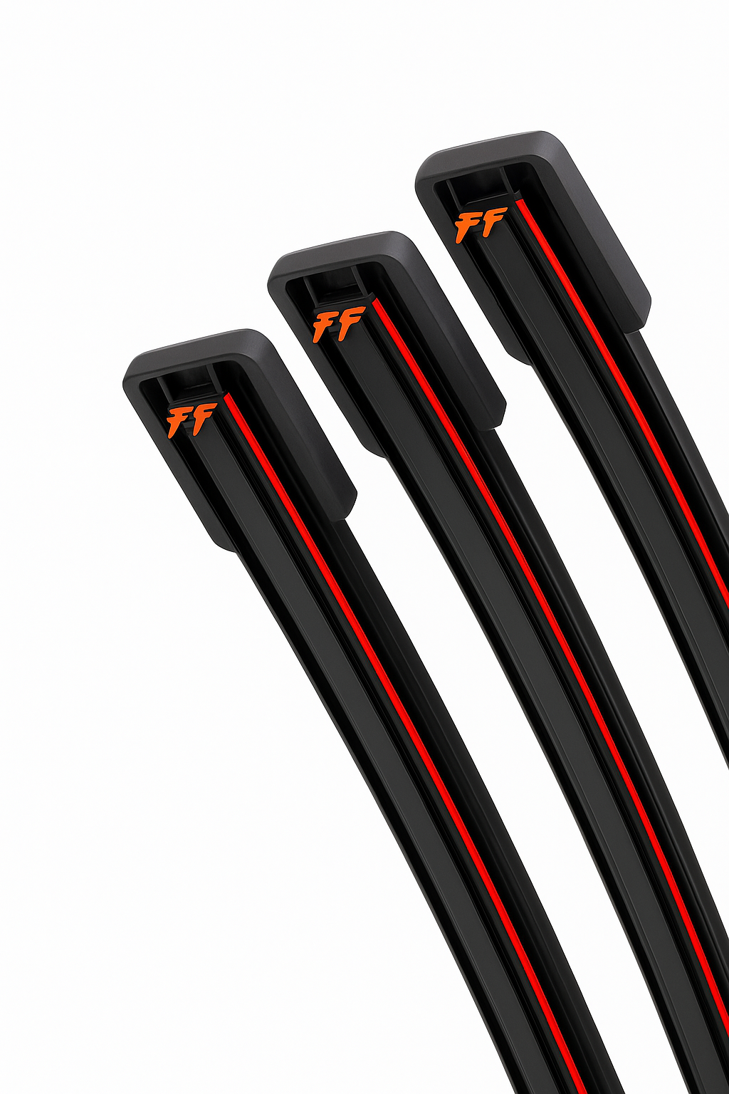 1PC Universal Double Rubber Strip J/U-Shaped Wiper Blade, Front Wiper Glass Cleaner Wiping Blade - Spy-shop.com