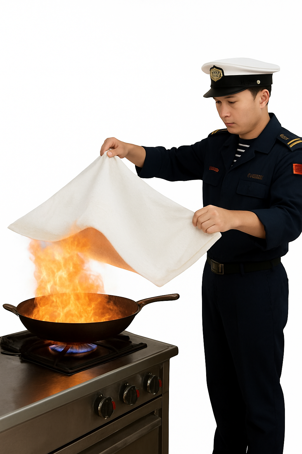Emergency Fire Blanket 1m x 1m for Home and Kitchen Safety