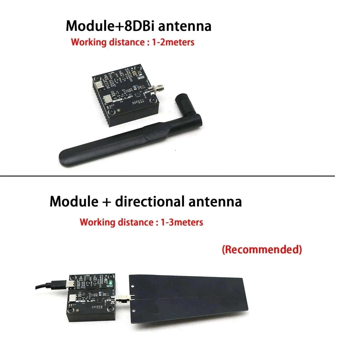 1W 2.4GHz VCO Signal Generator Module with Antenna Type-C Power-2.4Ghz  W 8DB ANT