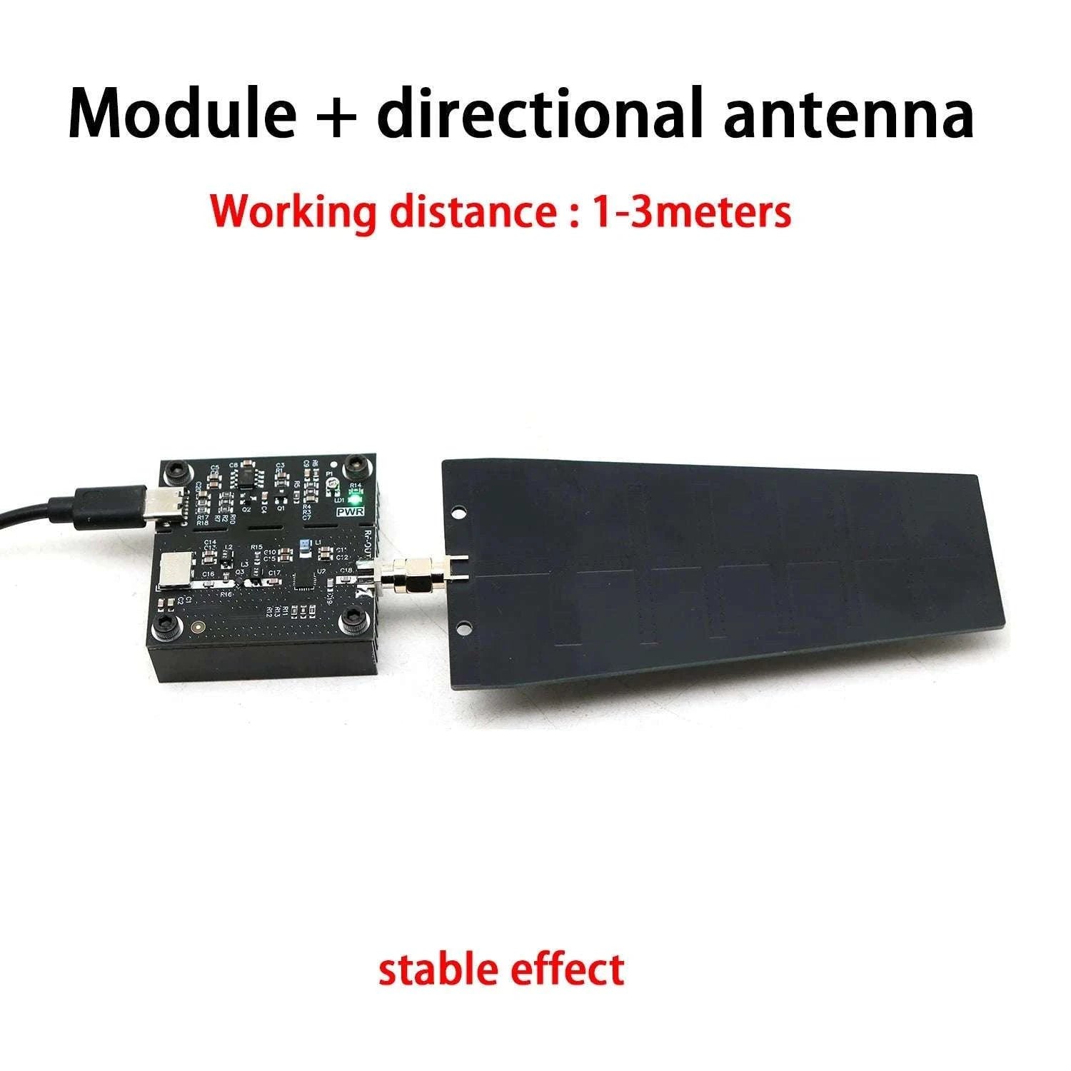 1W 2.4GHz VCO Signal Generator Module with Antenna Type-C Power-