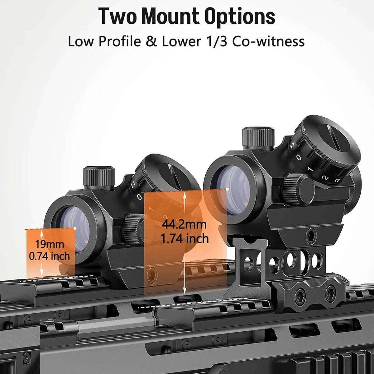 1x25mm Red Dot Sight for Fast, Confident Close-Range Aim-Black / france