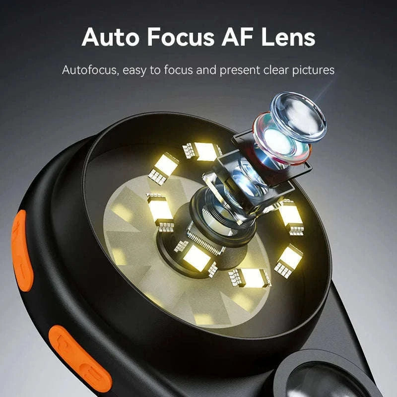 2.0-Inch 500X Digital Microscope with 8 LEDs and Screen-Auto Focus Black