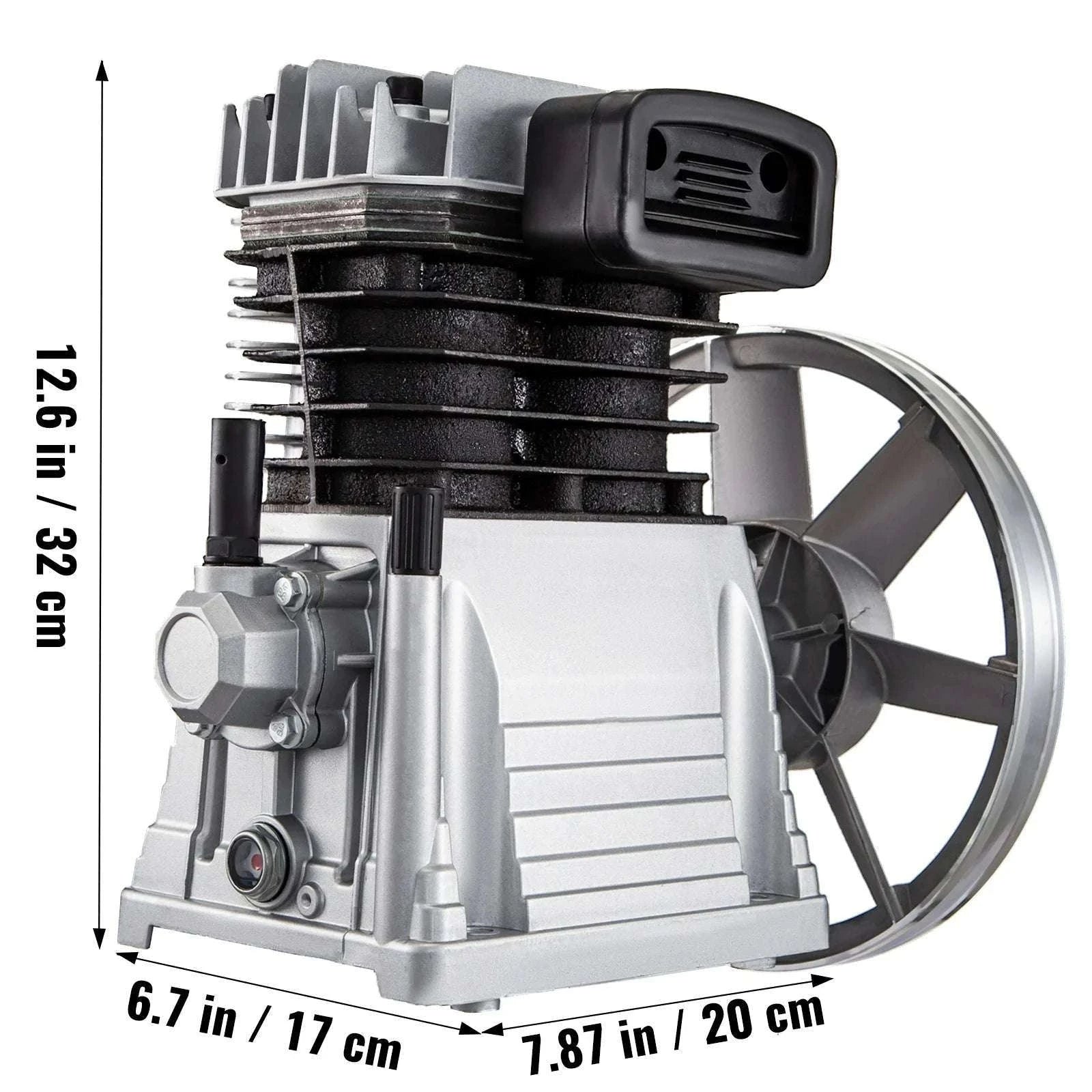 2.2KW Twin Cylinder Air Compressor Head 3HP 11CFM 116PSI Pump-Poland
