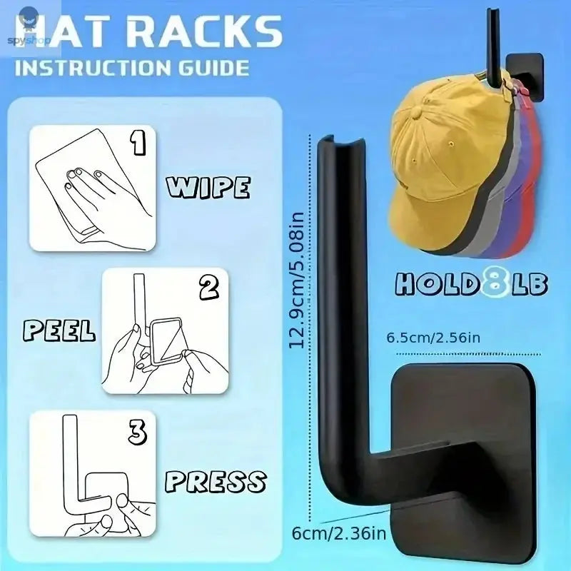 2/4PCS No punching Strong paste hook Shelf Hat rack Adhesive hook Spy-shop.com