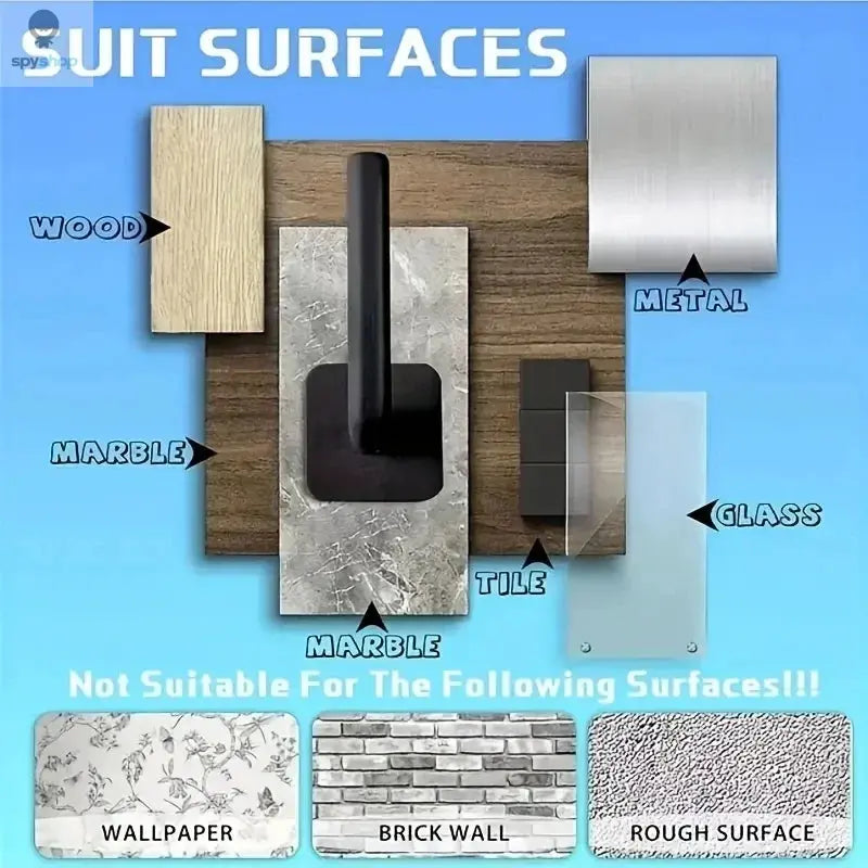 2/4PCS No punching Strong paste hook Shelf Hat rack Adhesive hook Spy-shop.com