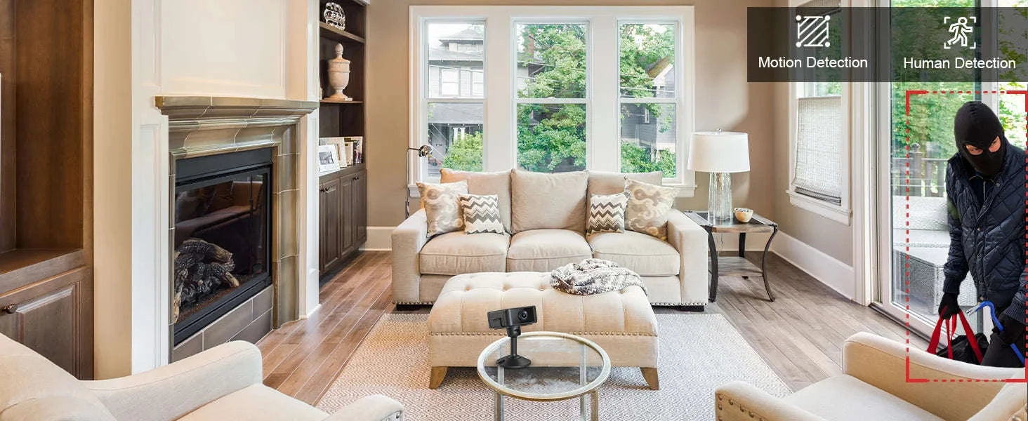 2.4G & 5G WiFi Mini Security Camera Indoor 4K Motion Detection Night Vision-Wifi Cam no TF Card