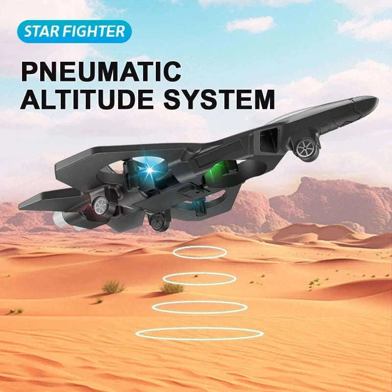 2.4G Remote Control Fighter Foam Glider with LED Lights-Blue