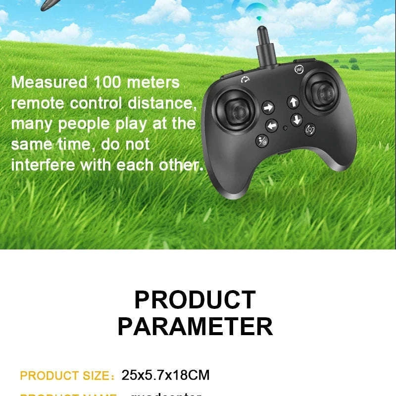 2.4G Remote Control Fighter Foam Glider with LED Lights-Blue