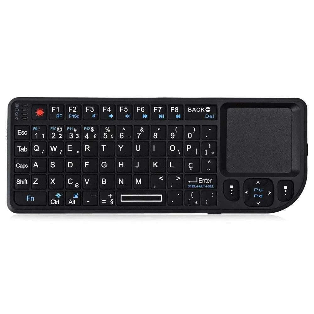 2.4G Wireless Keyboard with Backlight and Touchpad-Spanish / White-Backlit