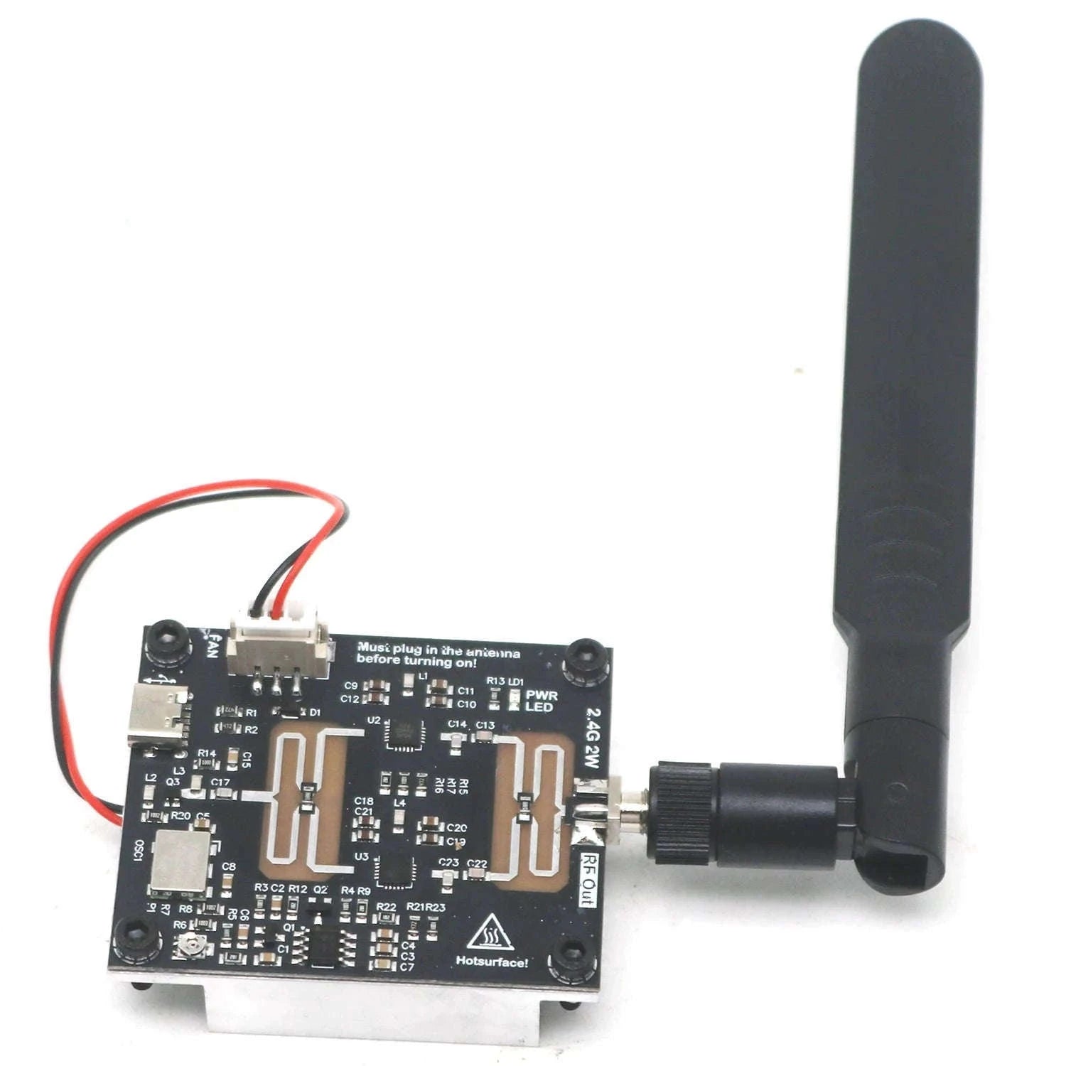 2.4GHz RF Signal Generator with 2W Power Amplifier-module W 8DBI