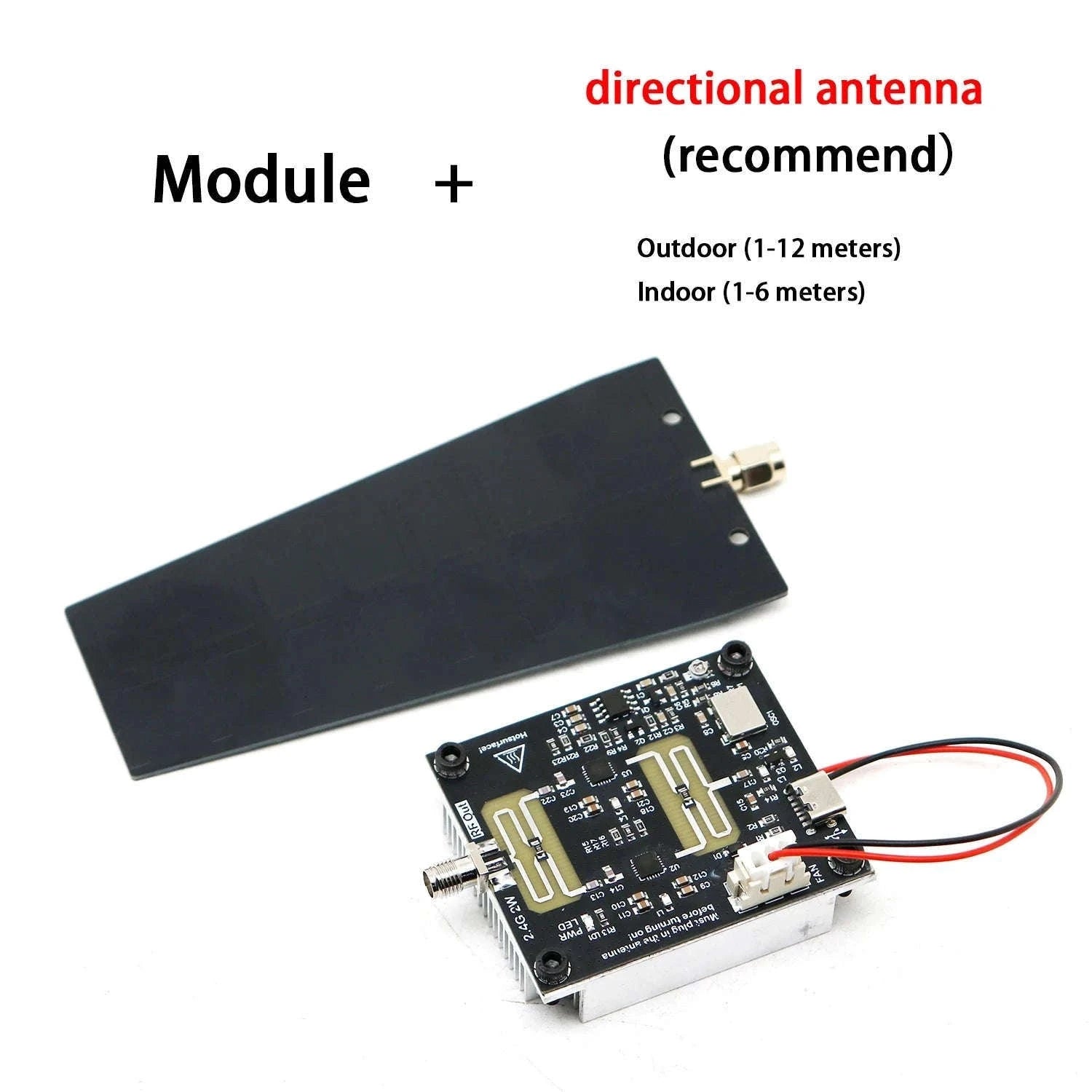 2.4GHz RF Signal Generator with 2W Power Amplifier-module W 8DBI