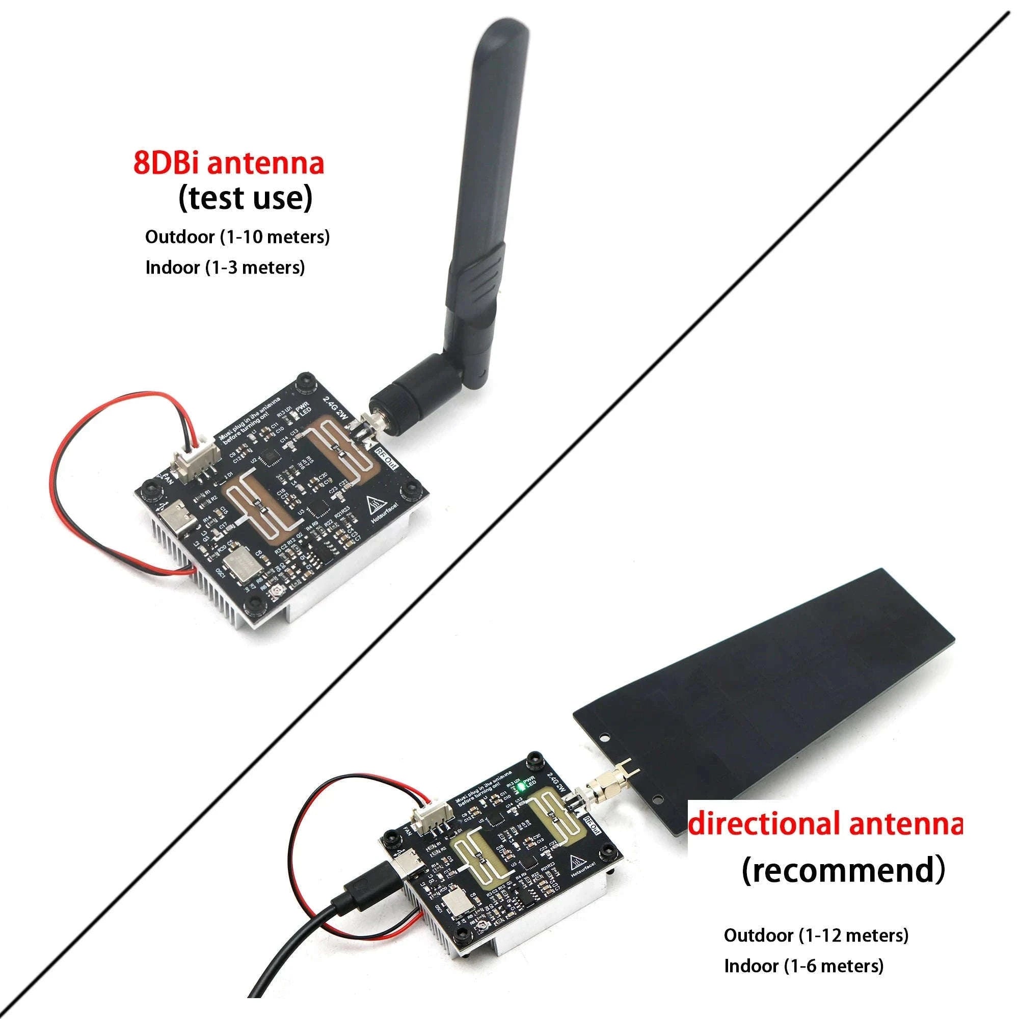 2.4GHz RF Signal Generator with 2W Power Amplifier-module W 8DBI
