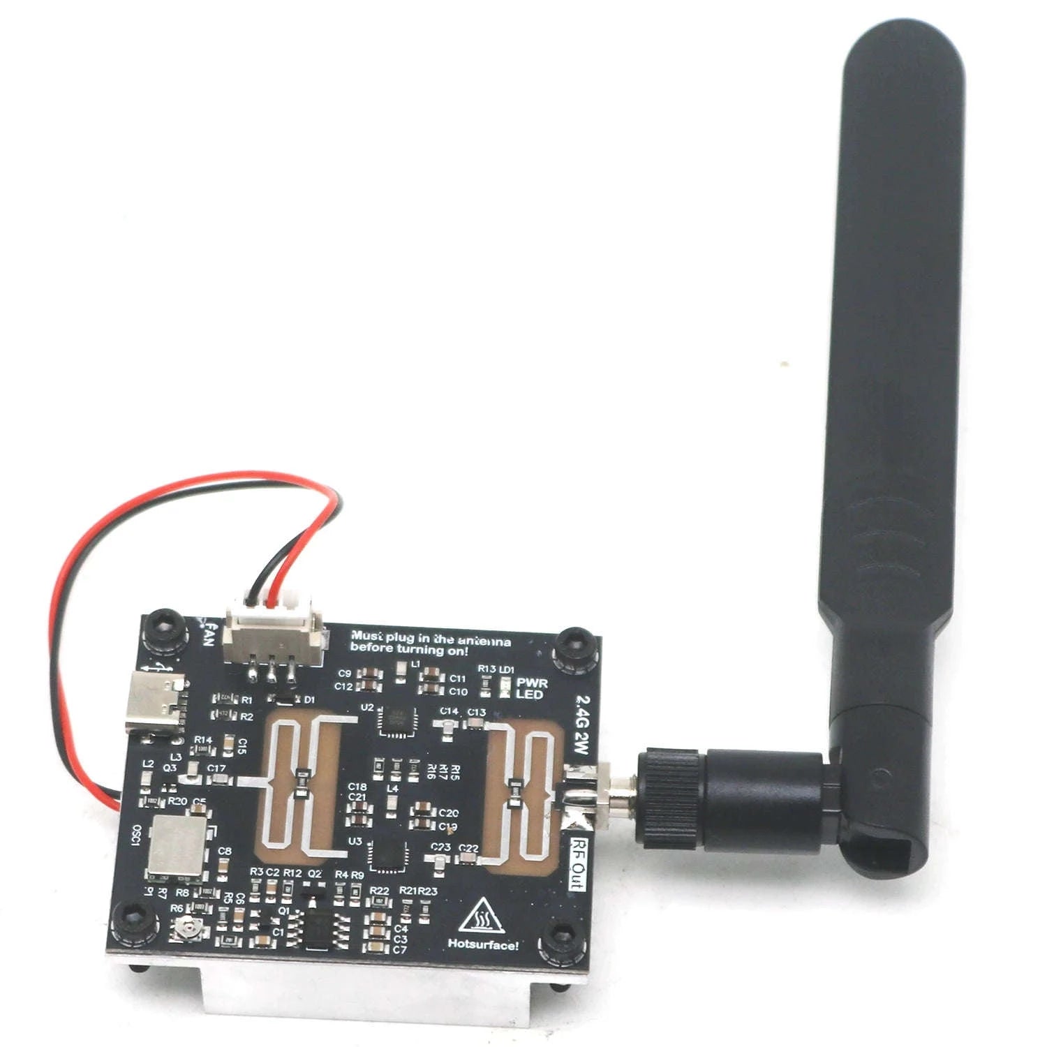 2.4GHz RF Signal Generator with 2W Power Amplifier-module W 8DBI