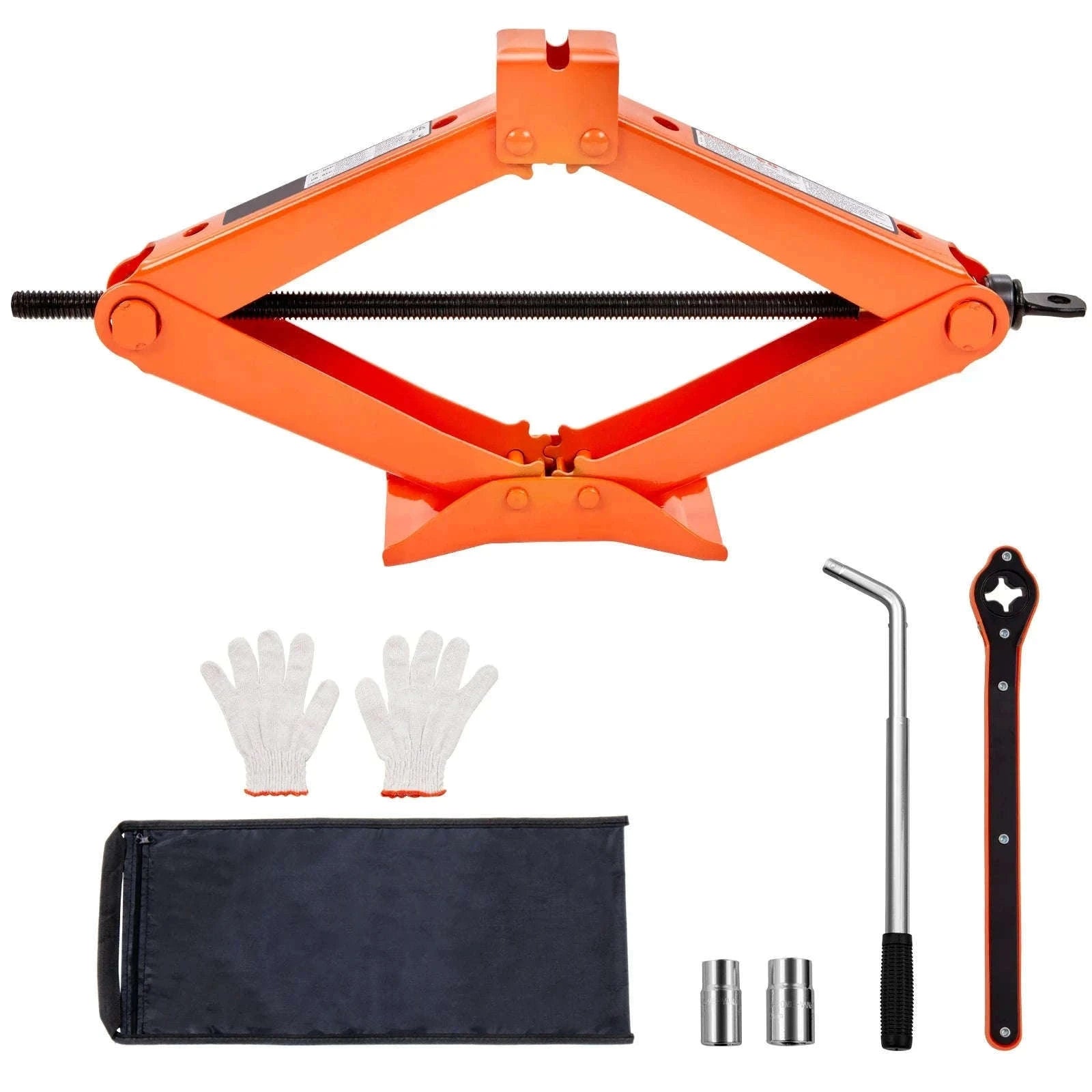 2.5 Ton Scissor Car Jack Kit with 3.7–17.1" Lift Range-2.5 T / spain
