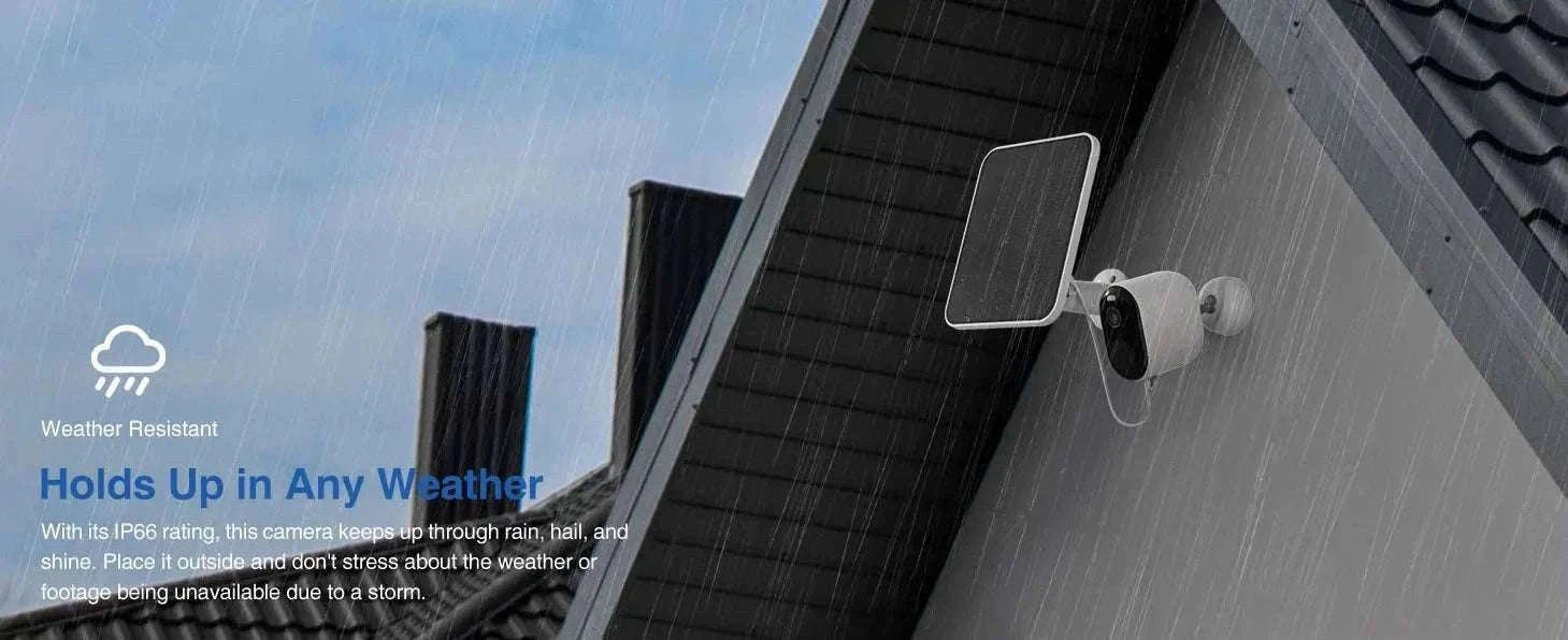2.5K Solar WiFi Security Camera with Battery & Two-Way Audio-EU Plug / United States / 1 Camera 1Hub