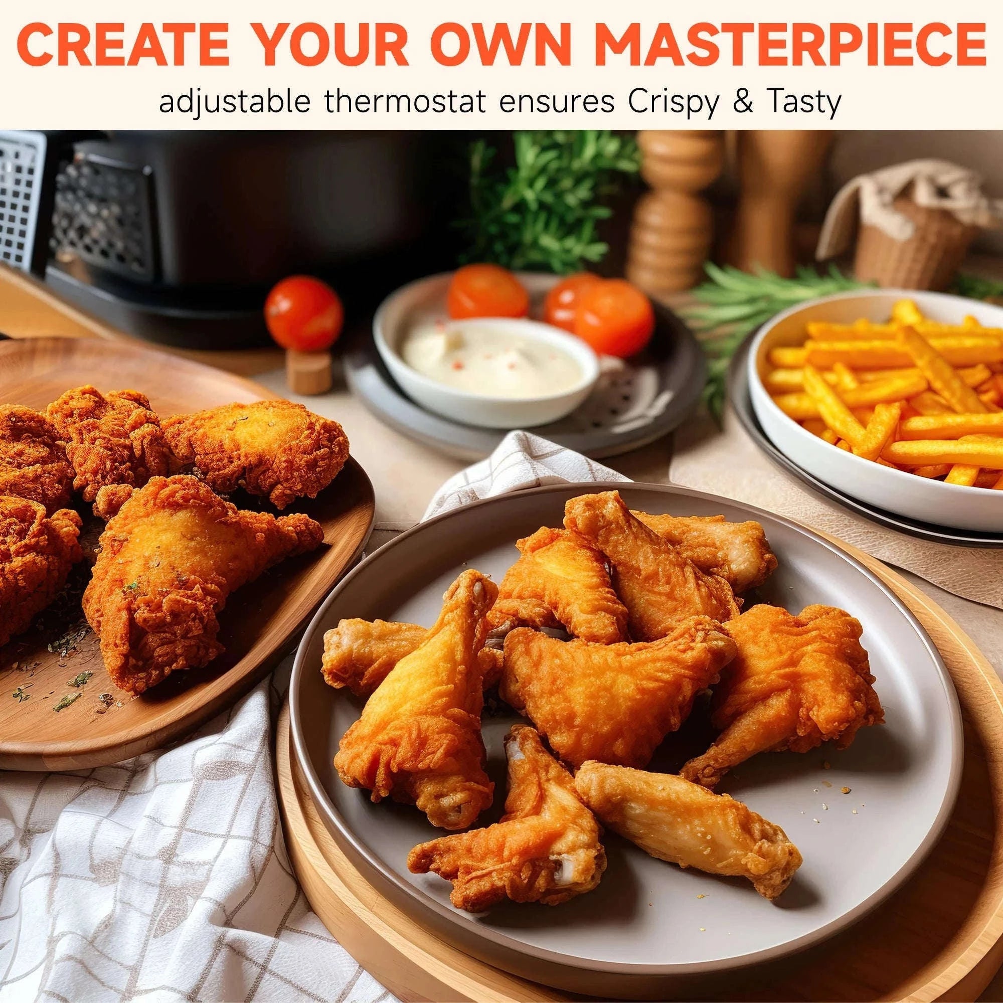 2.5L 1500W Electric Deep Fryer with Adjustable Thermostat-2.5L / Single Tank / US|United States