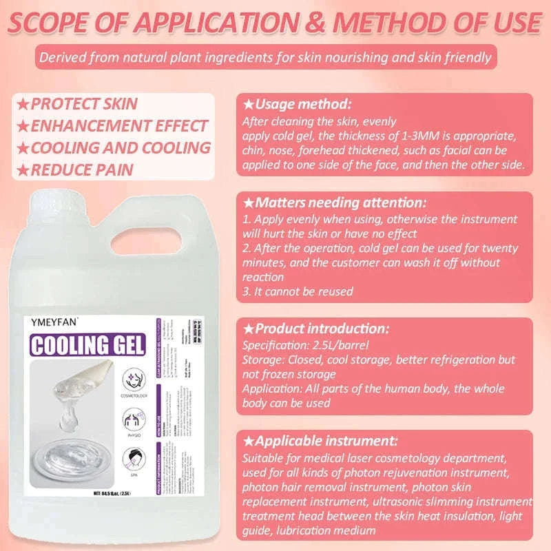 2.5L Clear Conductive Gel for Ultrasound and Beauty Devices-2.5L / CZECH REPUBLIC