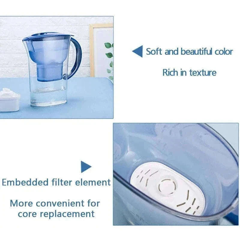 2.5L Water Filter Pitcher with Four-Layer Filtration-Default Title