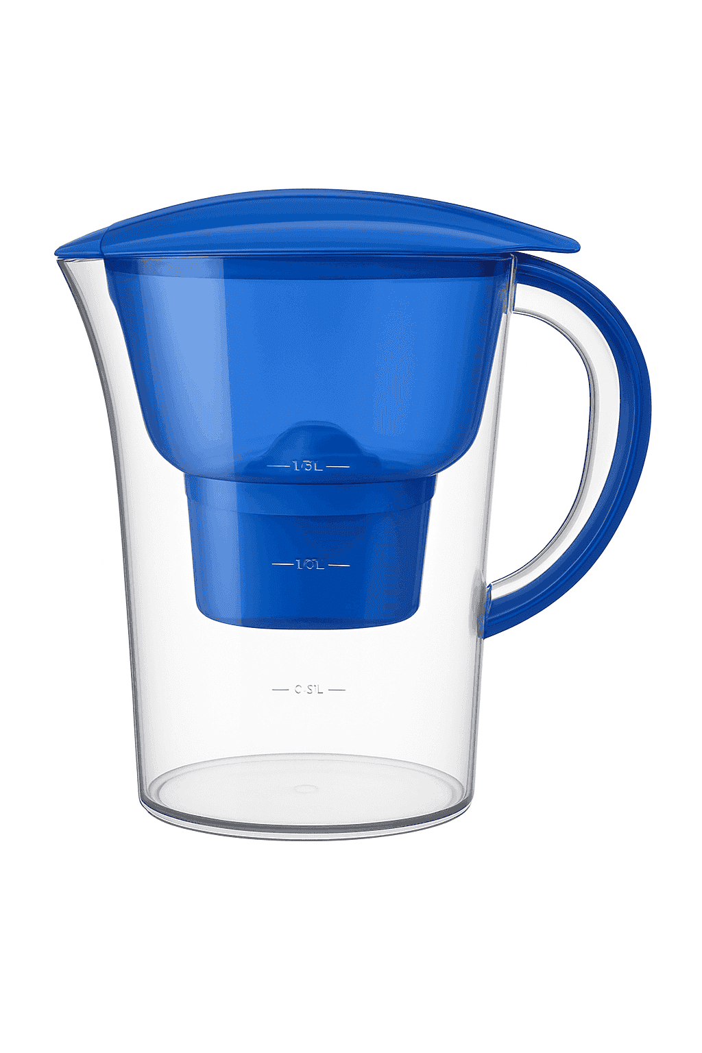 2.5L Water Filter Pitcher with Four-Layer Filtration-Default Title