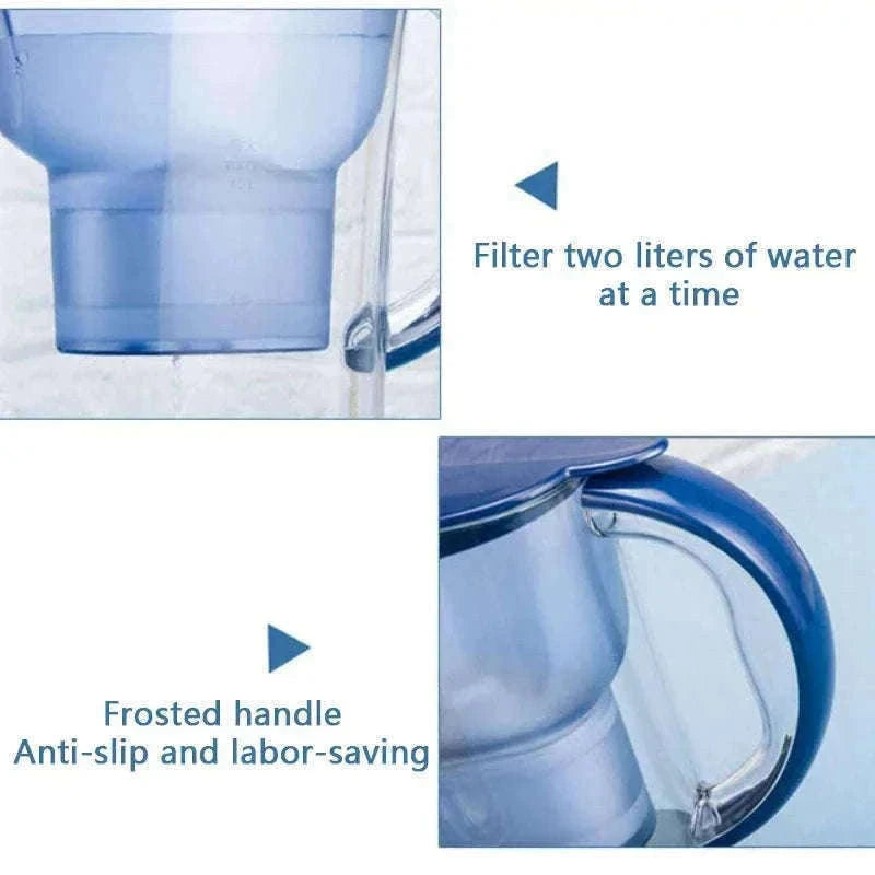 2.5L Water Filter Pitcher with Four-Layer Filtration-Default Title