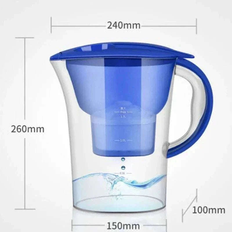 2.5L Water Filter Pitcher with Four-Layer Filtration-Default Title